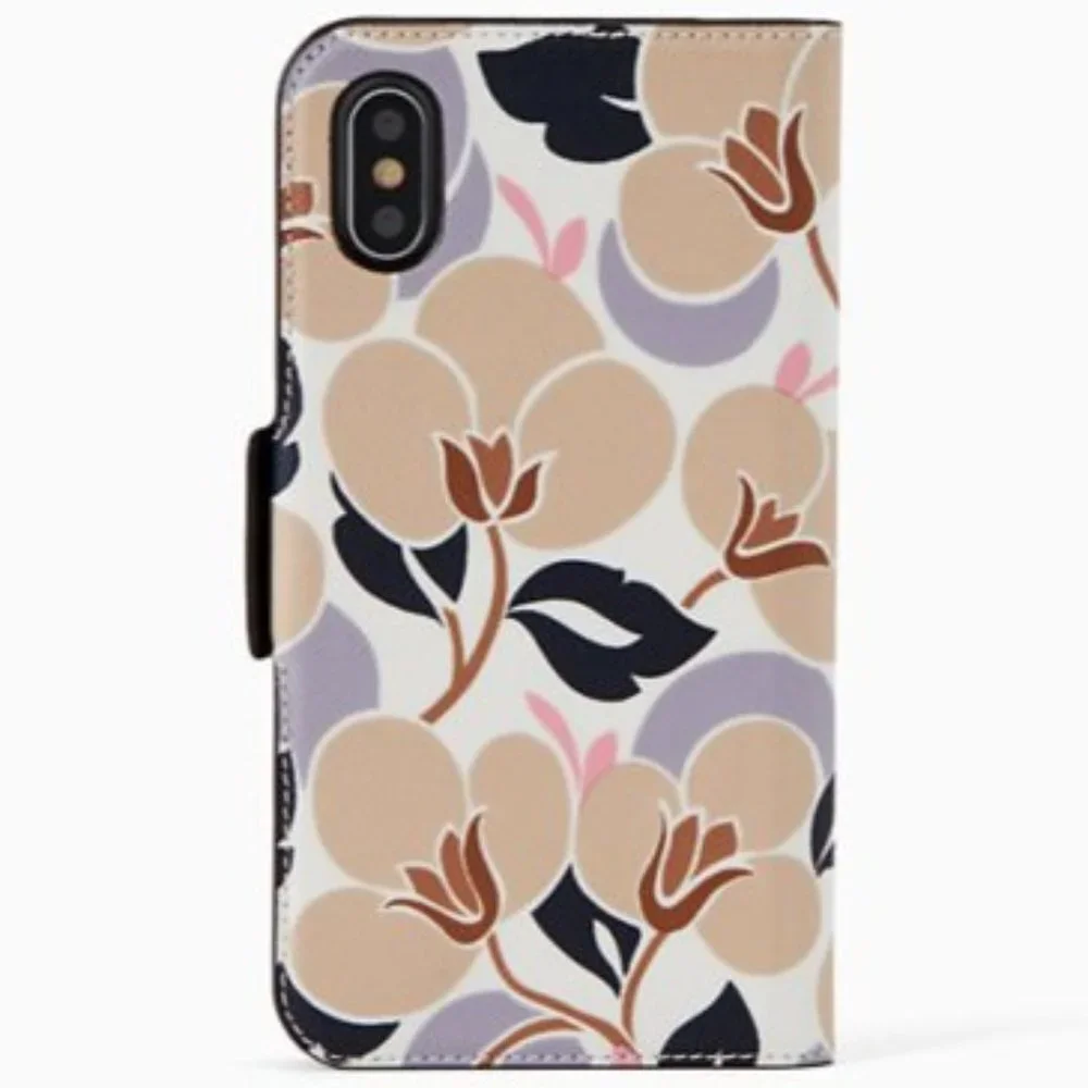 Kate Spade iPhone Breezy Leather Folio Case XS MAX